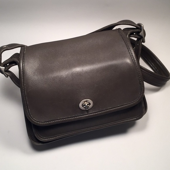 Coach Handbags - Vintage Coach Rambler 9061  Silver/Gray Crossbody